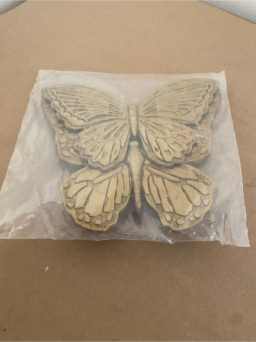 Vintage New MCM 2 Gold Butterflies Wall Hangers MCMLXXI Made in USA Boho Decor
